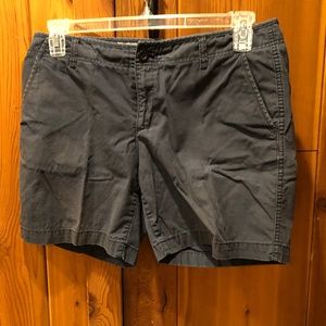 Eddie Bauer Khaki Shorts, Navy, Size 10